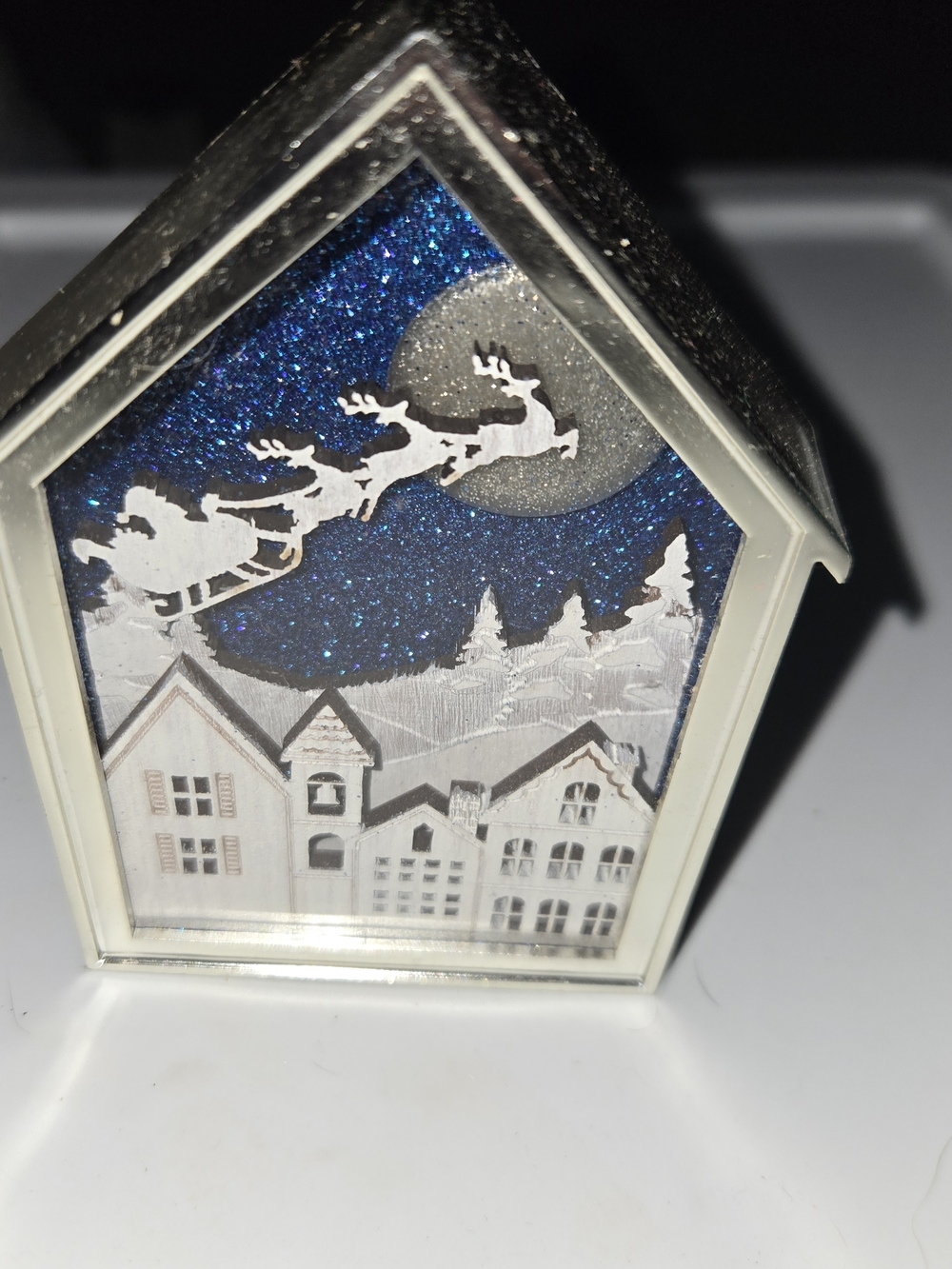 BATH‎ BODY WORKS CHRISTMAS EVE SCENE LED NIGHTLIGHT WALLFLOWER FRAGRANCE PLUG IN